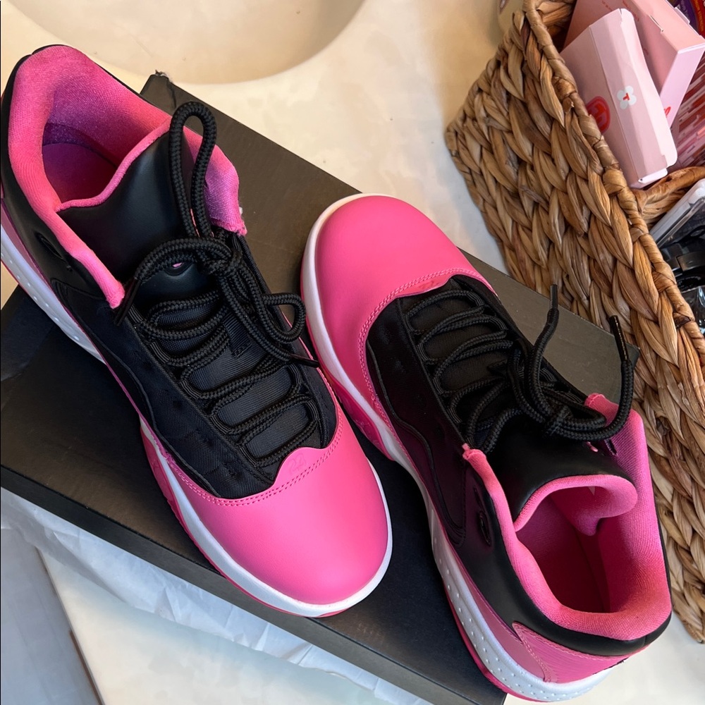 Jordan Women's Sneakers in Pink and Black